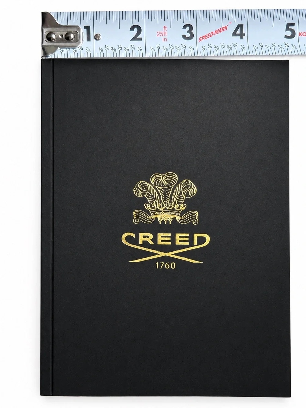 Creed 1760 Black Gold Logo Lined Notebook New